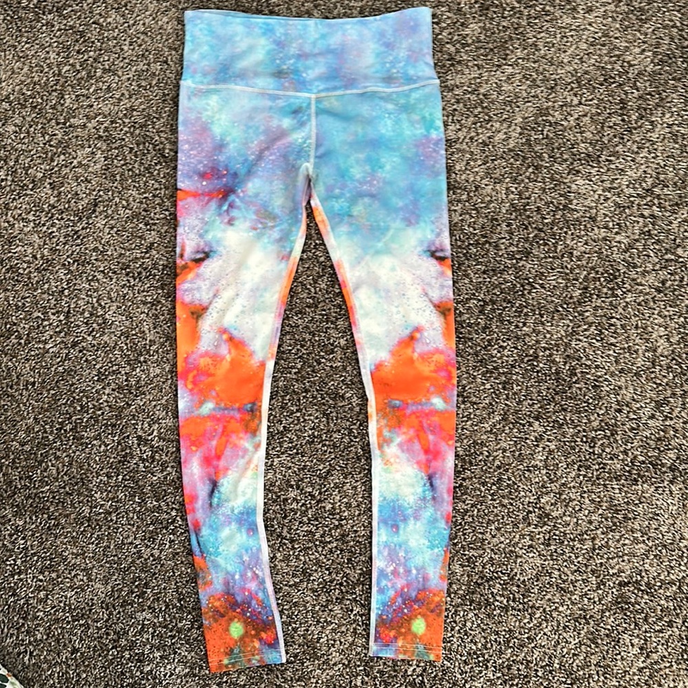 NEW Yogaste Vivid Space Tie-Dye Boho Leggings Tights M/L